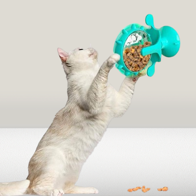 Jouet chat interactif - InteractiveCatTreatToy™ - Turquois