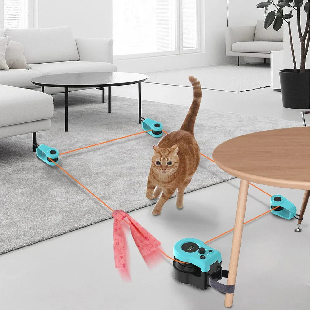 Jouet Chat Interactif - HuntDrive™ - Bleu