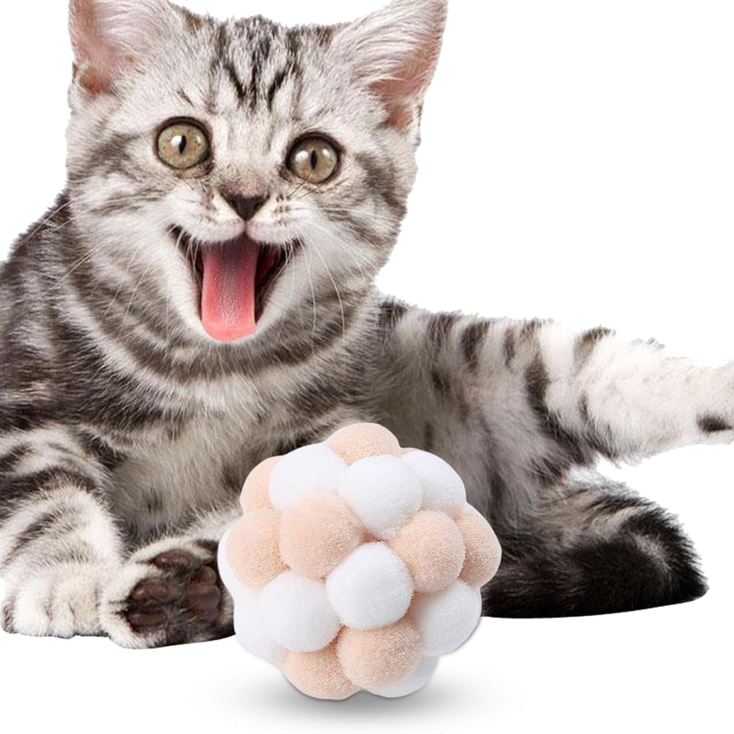 Balle pour Chat - JingleChase™ - Blanc
