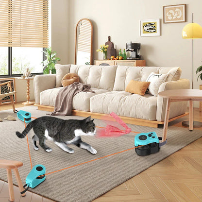 Jouet Chat Interactif - HuntDrive™ - Bleu