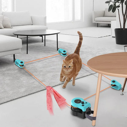 Jouet Chat Interactif - HuntDrive™ - Bleu